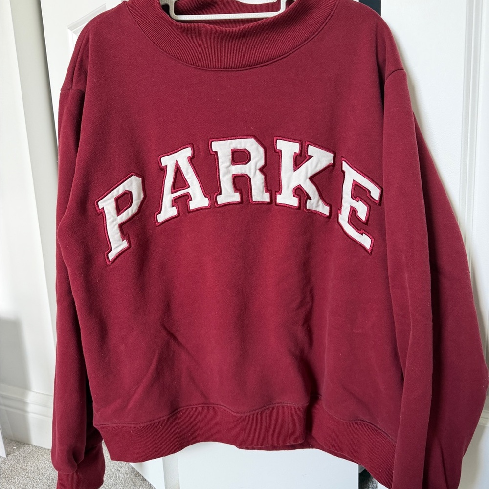 Parke Burgundy Crewneck Sweatshirt